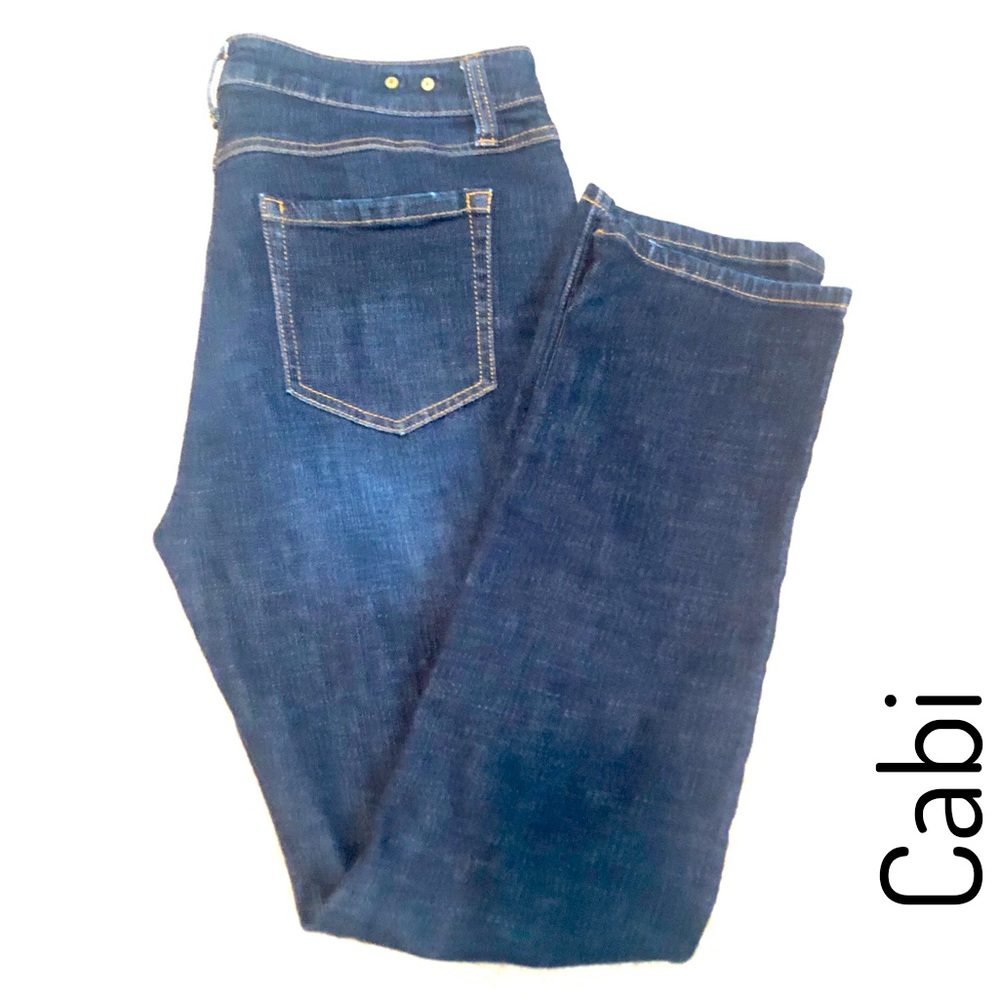 Cabi #3386 High Straight Dark Wash Jeans - Size 10